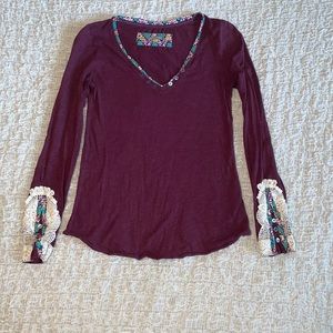Anthropologie Long sleeve tee